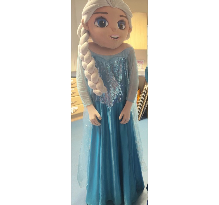 Elsa Frozen Mascot BOUNCY CASTLES I INFLATABLES I FUN FOODS I