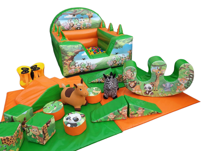 Jungle Soft Play Hire And Inflatable Ball Pit CC Castles Bouncy Castle