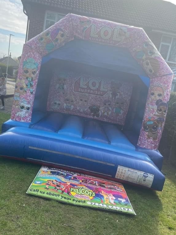 Lol Themed Bouncy Castle Inflatable & Mascot Hire in Bradford, Leeds