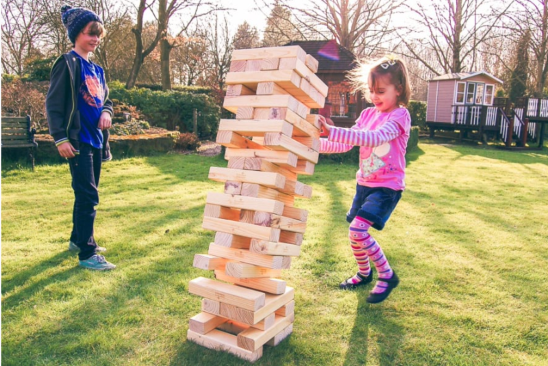 Giant Garden Jenga Brendans Bouncy Castle Hire