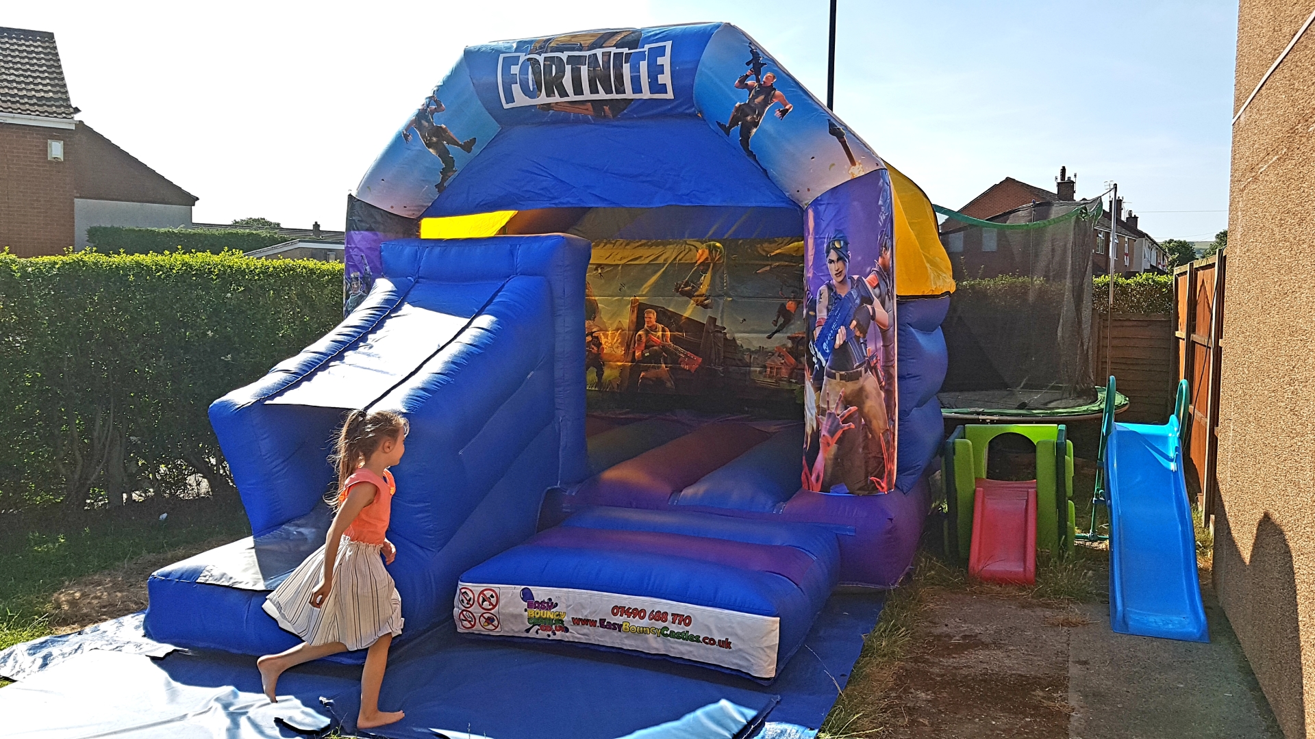 fortnite bounce n slide - fortnite bouncy castle london