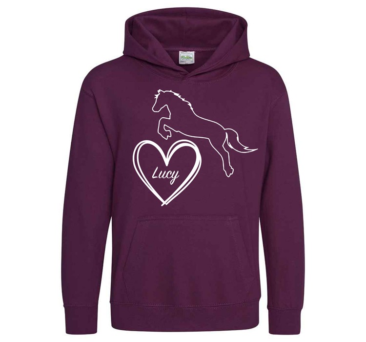Personalised pony hoodies discount