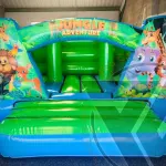 12ft X 14ft Fully Printed Jungle V Front Indoor Bouncer With An Arch
