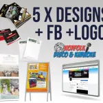 Logo Plus 5 Designs And Facebook Cover