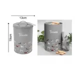 Smart Choice Dog Print Pet Treat Tin With Lid