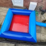 Inflatable Single Rim Ball Pool 7ft X 7ft - Red And Blue