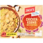 Jacks Chicken Korma With Pilau Rice 400g