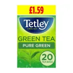 Tetley Pure Green Green Tea 20 Tea Bags 40g