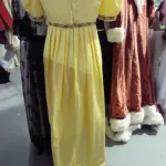 Regency Evening Gown In Yellow Taffeta