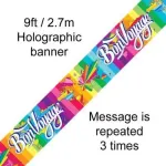 Bon Voyage 9ft/2.7m Holographic Banner