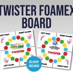 50x50cm Twister Foamex Board - Single Sided 3mm Thick