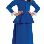 Victorian Dress / Mary Poppins (skirt, Jacket With Ruffle Shirt Insert & Hat)