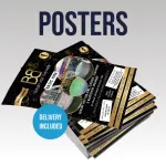 100 X A3 Single Sided Posters 170gsm (incs Design/print/delivery)