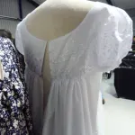 Regency White Embroidered Dress