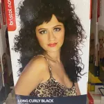 Long Curly Black Wig