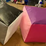 2 Giant Foam Cubes