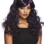 Gothic Black And Purple Wig