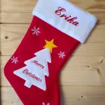 Christmas Stocking Red Tree