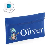 Quadra Pencil Case - Purple Dinosaur  Design