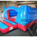 12ft X 12ft Red And Blue V Front Bouncer Personalised Your Way