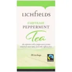 Lichfields 20 Fairtrade Peppermint Tea Bags 30g