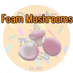 100g Foam Mushrooms