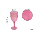 Bello 375ml Pink Aztec Wine Goblet