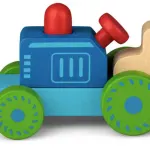 Wooden Squeak Tractor