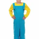 Little Welder Boy Dungarees Yellow Top And Goggles