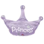 Birthday Princess Crown Supershape Foil Balloons