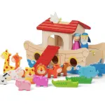 Wooden Noahs Ark Play Set