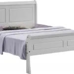 Georgia Sleigh Bed - White