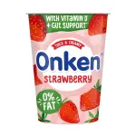 Onken Fat Free Strawberry Yogurt 450g