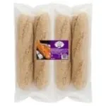 4 Brown Seeded Baguettes 600g