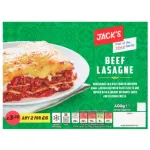 Jacks Beef Lasagne 400g