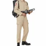 Mens Ghost Buster Costume - Jumpsuit And Inflatable Backpack