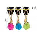 Smart Choice Rainbow Rope And Fabric Ball Tug Toy