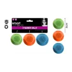 Smart Choice Strong Rubber Balls 3 Pack