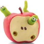 Stretchy Apple And Worm Squeeze