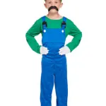 Luigi Kids Fancy Dress Costume