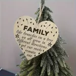 Family Are Like Branches On A Tree - Wooden Heart Plaque