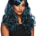 Gothic Black And Blue Wig