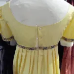 Regency Evening Gown In Yellow Taffeta