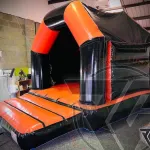 12ft X 14ft Black And Orange Velcro Castle