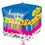 Cubez Happy Birthday Cake
