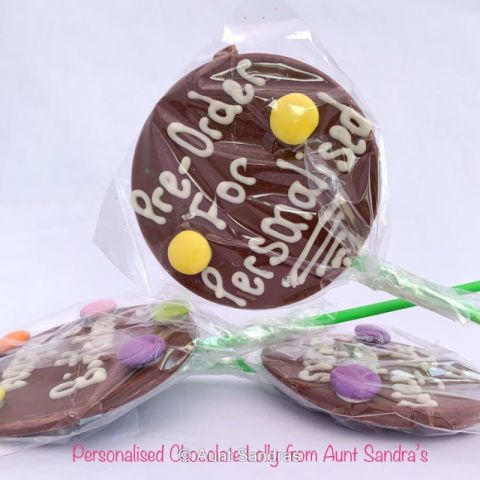 Personalised Chocolate Lolly - Handmade Candies in Belfast