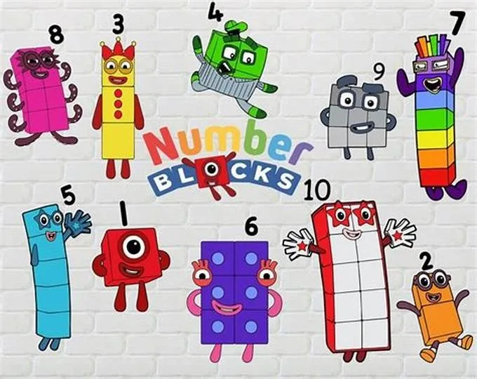Numberblocks Theme Red And Blue Side Slide Bouncy Castle Hire Diss ...