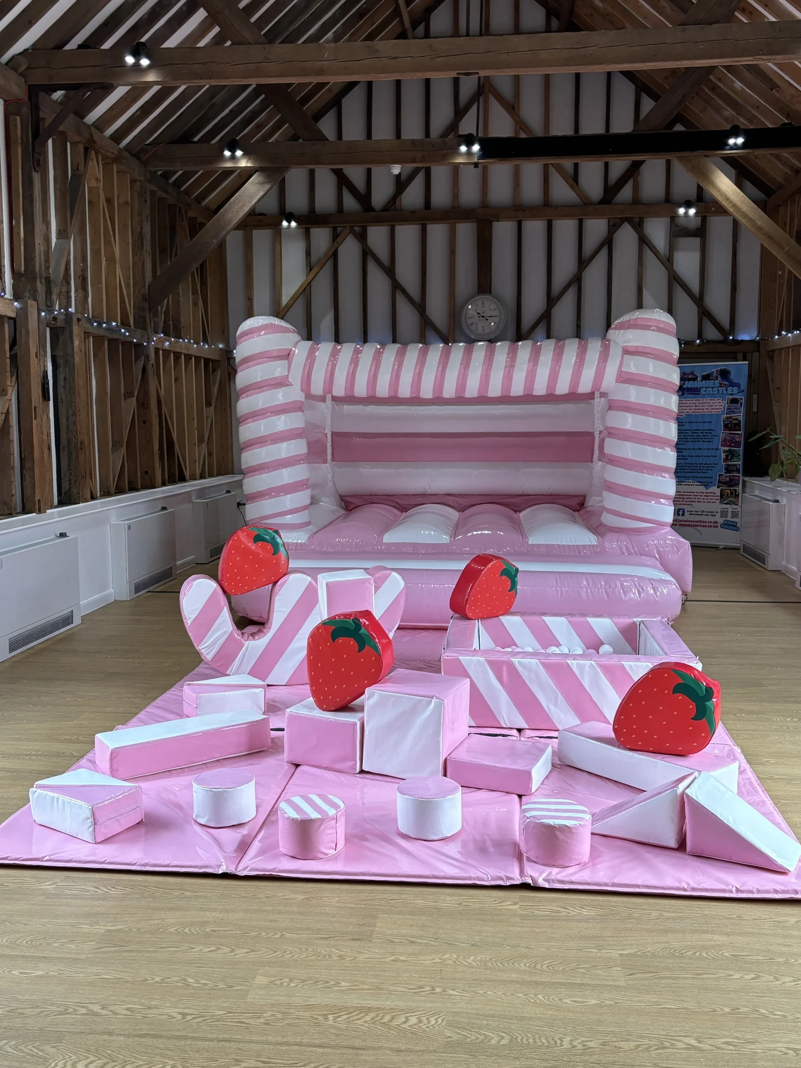 Berry 1st Birthday Bouncy Castle And Soft Play Package Jaimies Castles ...
