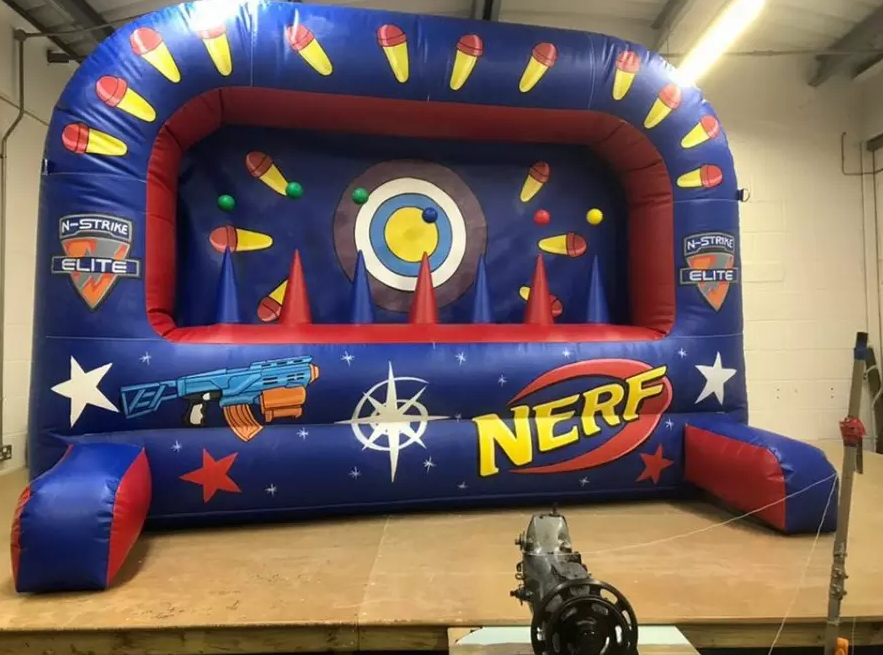 inflatable nerf shooting range