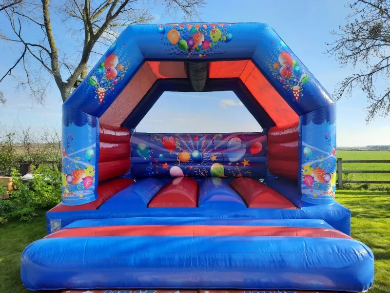 Red And Blue 15x15ft Adult Bouncy Castle Hire Bury St Edmunds